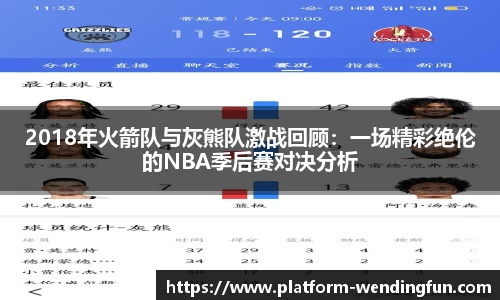 2018年火箭队与灰熊队激战回顾：一场精彩绝伦的NBA季后赛对决分析