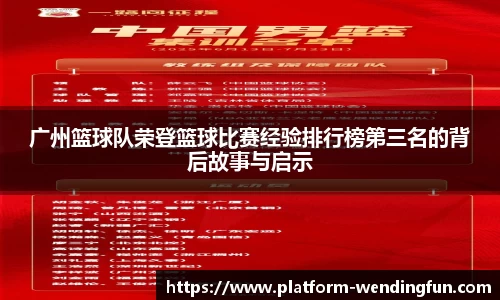 广州篮球队荣登篮球比赛经验排行榜第三名的背后故事与启示